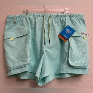 Columbia PFG Open Water Shorts 3” Omni-Shade UPF 50 Womens XL Gulf Stream
